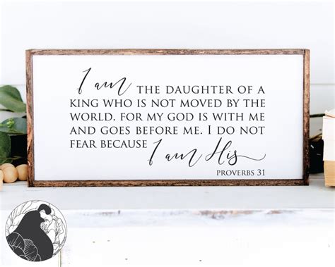 I am the Daughter of a King SVG Proverbs 31 svg Bible Verse | Etsy