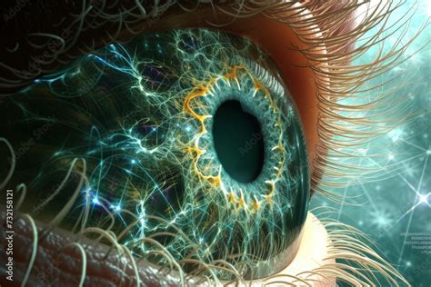 Human Cyborg Ai Eye Eye Socket Eye Optic Nerve Optic Nerve Lens Hardy