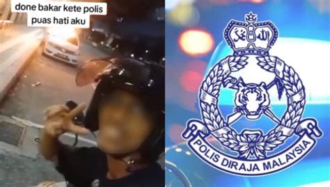 Tular Video Kereta Peronda Polis Dibakar Lelaki Dipercayai Mahu Raih