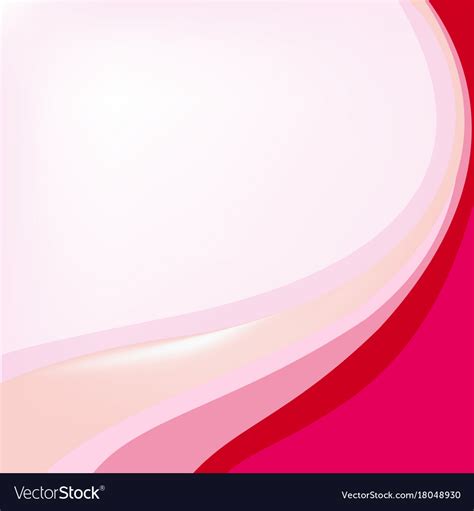 Background template with pink and red curves Vector Image