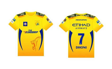 Cricket T Shirt Polyester Chennai Super Kings Ipl Jersey Printed