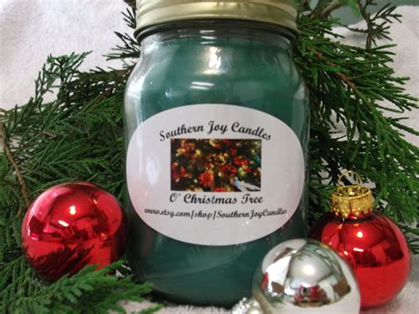 O Christmas Tree Scented Soy Candle 16 Oz By Southernjoycandles Christmas Tree Scent Highly