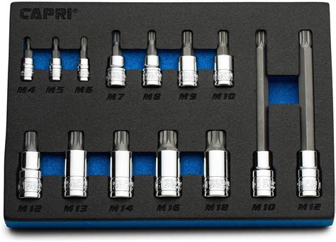 Amazon Capri Tools Xzn Triple Square Spline Bit Socket Set Metric