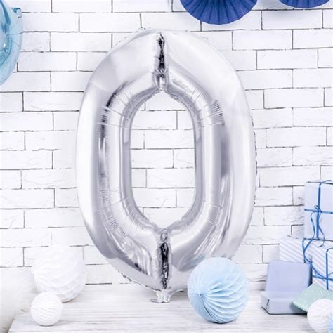 Ballon Alu Chiffre Argent