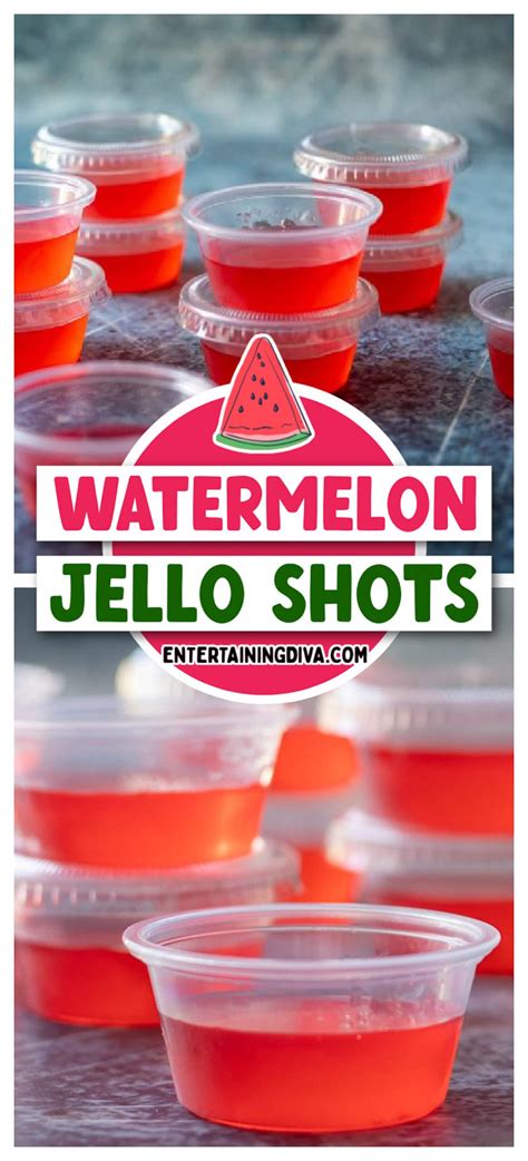 Easy Watermelon Jello Shots