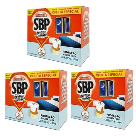 Kit Un Repelente El Trico Sbp Aparelho Refil Suave Repelente E