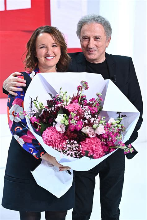 Photo Anne Roumanoff et Michel Drucker Enregistrement de l émission