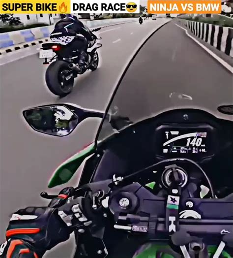 Zx10r Vs Bmws1000rr🔥drag Race🔥superbike Zx10r Bmws1000rr Dragrace