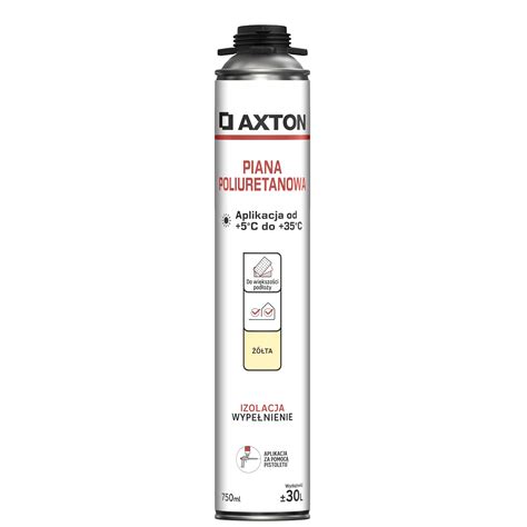 Piana montażowa poliuretanowa do pistoletu 750 ml Axton - Leroy Merlin