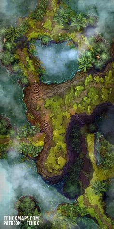 Swamp Encounters 3 24x48 Tehox Maps Fantasy Map Dnd World Map