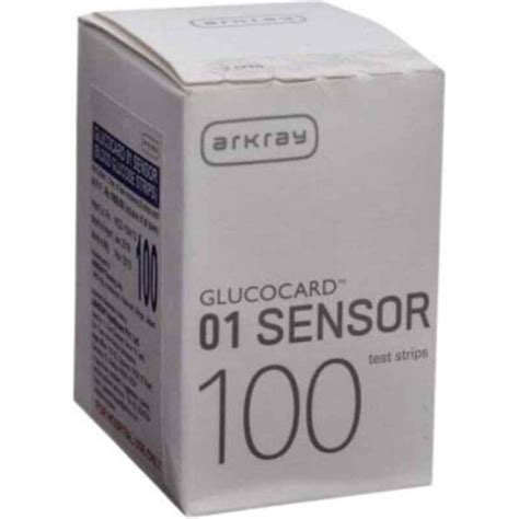 Glucocard 01 Sensor 100 Pcs Glucometer Strips Box - GloriaExports.com