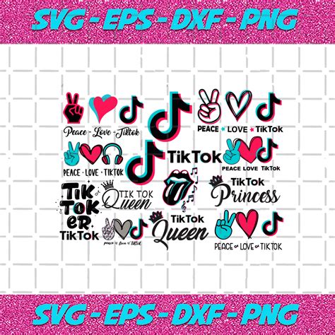 Tiktok Logos Svg Bundle Trending Svg Tiktok Svg Tiktok Logo Svg Tiktoker Svg Tik Tok Svg