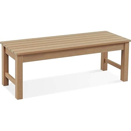 Amazon Psilvam Knight Bench Two Person Outdoor Poly Lumber Patio