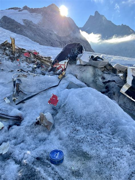 The disappearing glaciers revealing 50-year-old plane wreckage in the ...