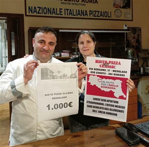 Medolago Il Pizzaiolo Lillo Dona Mille Euro Per Acquistare Lavatrici