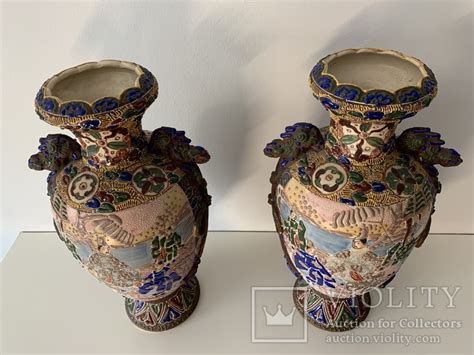 Японские Вазы Сатсума Satsuma Moriage , конец 19 века. (101496864 ...