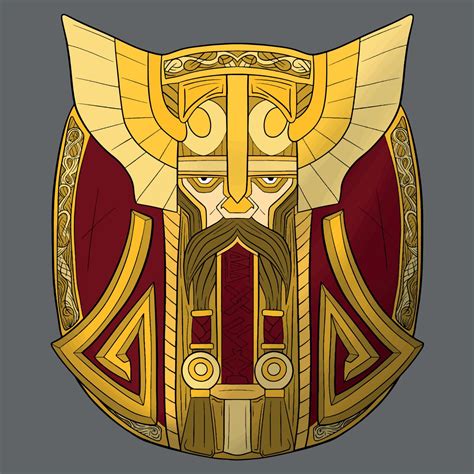 Illustration of dwarf shield vector 16469072 Vector Art at Vecteezy