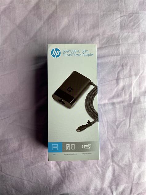 Hp W Usb C Slim Travel Power Adapter Computers Tech Parts