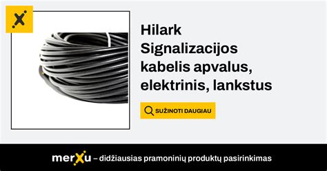 Hilark Signalizacijos Kabelis Apvalus Elektrinis Lankstus Laidas