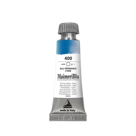 Maimeri Peinture Aquarelle Tube Ml Bleu Primaire Cyan Prix Carrefour