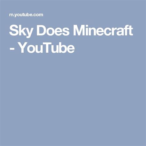 Sky Does Minecraft - YouTube Rock Bands, Do Everything, Minecraft, Silly, Youtube, Musik ...