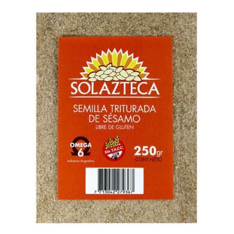 SEMILLAS DE SESAMO TRITURADO X 250GR SOL AZTECA Alma Verde