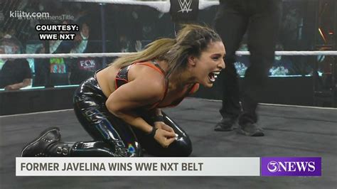 Former Javelina Wbb Player Wins Wwe Nxt Belt Sports Youtube