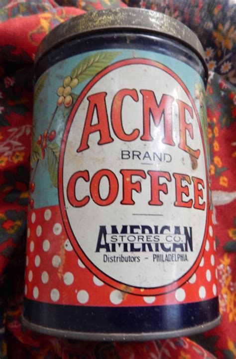 Acme Brand Coffee | Coffee history, Vintage coffee, Vintage tins