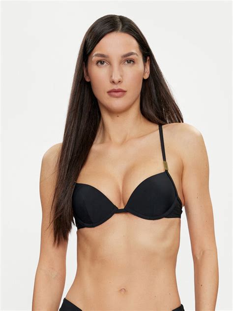 Calvin Klein Swimwear Góra od bikini KW0KW02383 Czarny Modivo pl