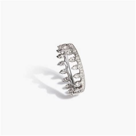 Crown 18ct White Gold Diamond Eternity Ring Annoushka Uk