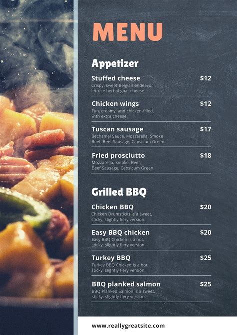 Free Printable And Customizable Bbq Menu Templates Canva 58 Off