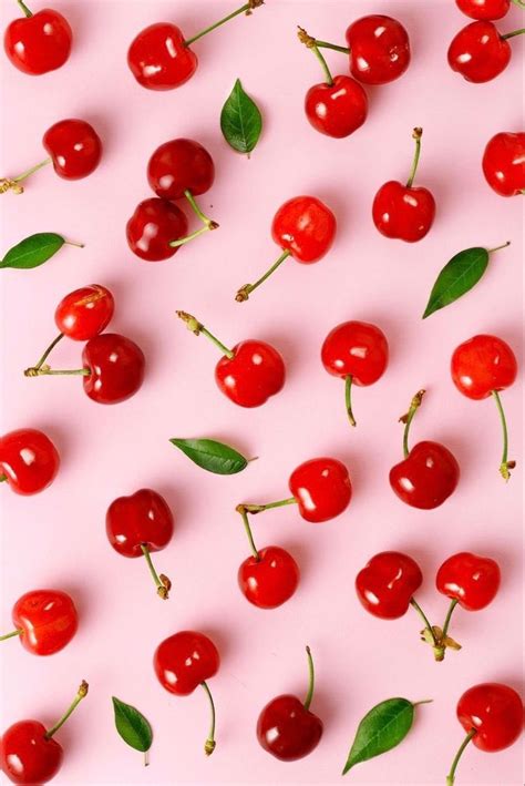 Cherry Parttern on a Pink Background by virtustudio | Iphone wallpaper ...