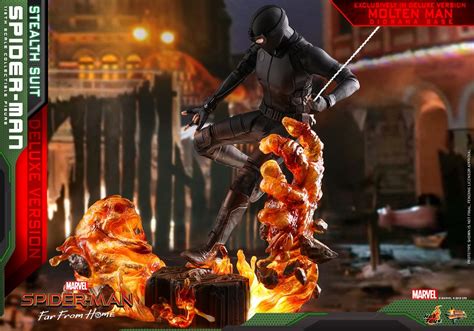 Hot Toys Lan A Vers O B Sica E Deluxe Do Homem Aranha Em Seu Uniforme Camuflado Do Novo Filme