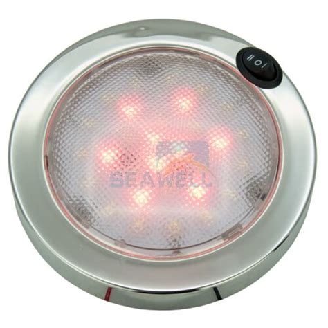 LED Boat Dome Light RV Caravan Cabin Interior Light White Red 12V