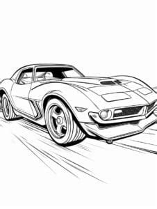 Desenhos para colorir Hot Wheels para crianças PDF para impressão grátis