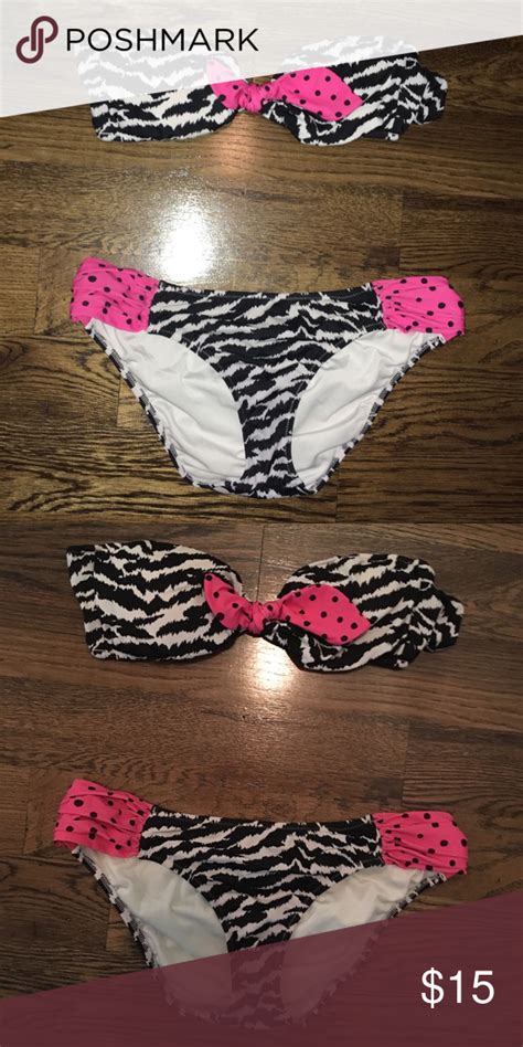 Victorias Secret Zebra Bikini Size Medium Zebra Bikini Bikinis