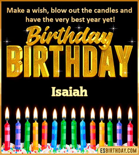 Happy Birthday Isaiah Gif 🎂 24 IMAGES