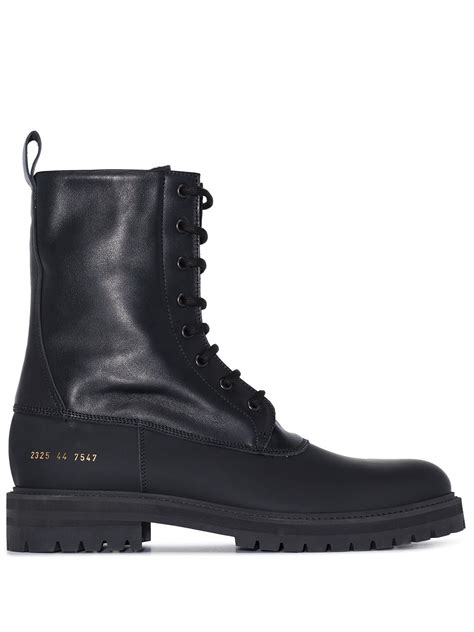 Common Projects Technical Lace Up Combat Boots Farfetch