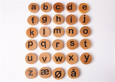 Norwegian Or Danish Lowercase Letter Magnets Alphabet Etsy