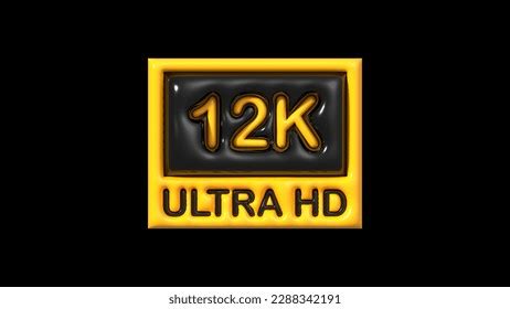 12k Ultra Hd Icon On White Stock Illustration 2288342191 | Shutterstock