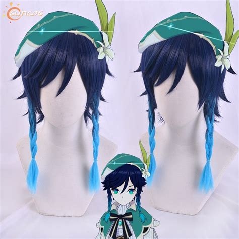 Genshin Impact Venti Cosplay Wig Shopee Malaysia