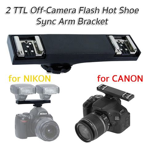 TTL Off Camera Flash Hot Shoe Sync Arm Bracket อแดปเตอรตอแฟลช ตว Shopee Thailand