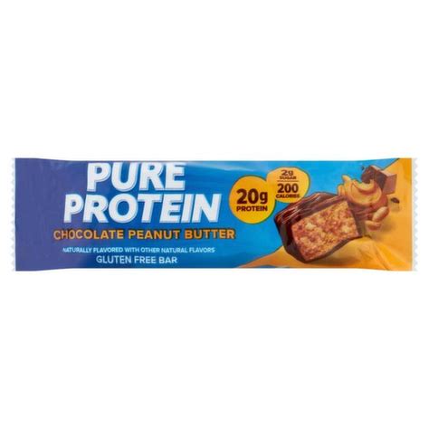 pure protein chocolate peanut butter gluten  bar  oz shoprite
