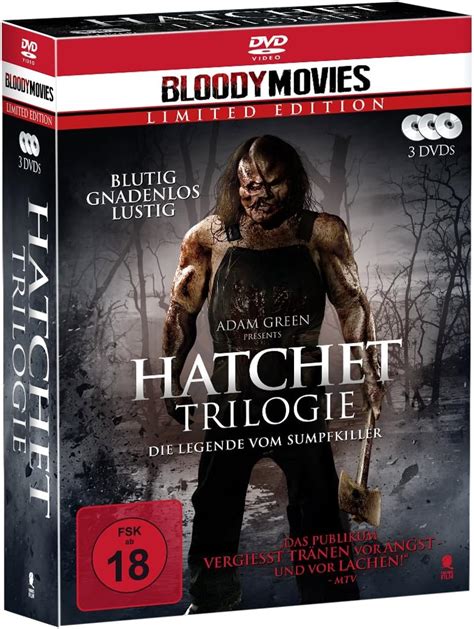 Hatchet Trilogie Bloody Movies Dvds Amazon Co Uk Dvd Blu Ray