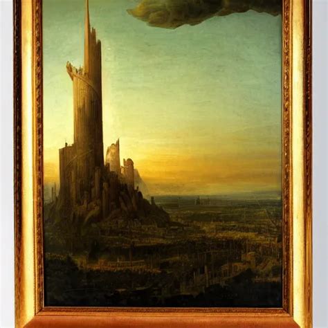 A Painting Of The Tower Of Babel In The Style Of Stable Diffusion