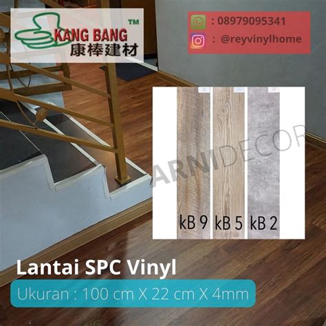 Jual Lantai Spc Vinyl Kangbang Sistem Klik Motif Kayu Shopee Indonesia