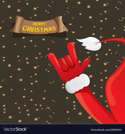 Christmas rock n roll greeting card Royalty Free Vector