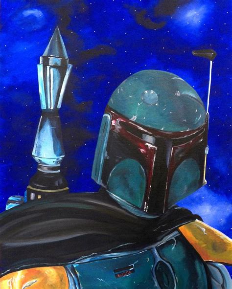 Boba Fett Painting By Jay Ybarra Fine Art America