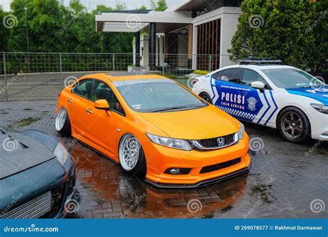 Modified Honda Civic Fb On Parking Lot Editorial Photography Image