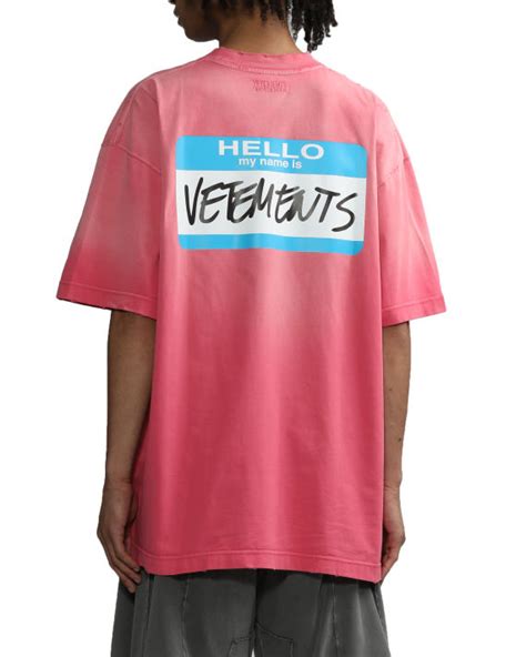 Vetements My Name Is Tee Iteshop